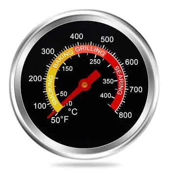  Термометр для гриля Коптильня Датчик температуры Угольный гриль Коптильня Коптильня Термометр Индикатор тепла для приготовления мяса Изображение