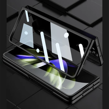 Тонкий чехол для Samsung Galaxy Z Fold 5 Чехол Ультратонкий жесткий чехол для телефона для ПК с передним стеклом для Galaxy Z Fold 5 5G Чехол Изображение