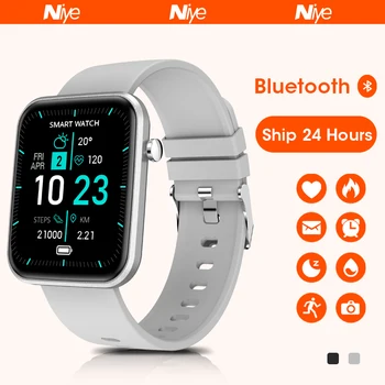 Умные часы Смарт-часы для iOS Android Bluetooth Call 1,69-дюймовый смарт-браслет Спортивные фитнес-часы для мужчин и женщин Full Touch Изображение
