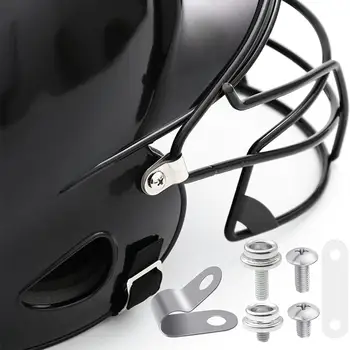 Хоккейный шлем Винты козырька Шайбы Гайки Винты для шлема Замена комплекта хоккейного козырька Ремонтный комплект Крепления Резервное оборудование Изображение